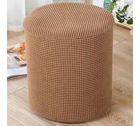 YHWW Copri Pouf Tondo Elasticizzato 40 x 40 Copertura Dell'Ottomano Spandex Quadrato Copri Poggiapiedi Moderna Fodera per Pouf Lavabile Morbido Copertura per Soggiorno Coprisgabello