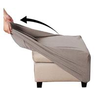 YHWW Fodera per Ottomano/Copri Pouf Rettangolare/Quadrato/Rotondo Elasticizzato Jacquard Spandex Copertura Dell'Ottomano Tinta Unita Copri Poggiapiedi Divano Lavabile (Color : #23)