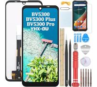 YHX-OU 6.1" Nero Schermo per Blackview BV5300 BV5300 PRO BV5300 Plus LCD Display Touch Screen Digitizer Ricambio Assembly + Strumento di Installazione + Vetro temperato
