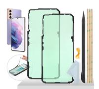 YHX-OU 6.2'' Adesivo impermeabile per Samsung Galaxy S21 5G coperchio della batteria, adesivo [2 pezzi] + Ferro di porco+ Elastico + Panno per la pulizia dello schermo