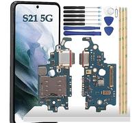 YHX-OU 6.20'' per Samsung Galaxy S21 5G SM-G991B Connettore Dock Porta di Ricarica Charger Port + Strumento di Installazione
