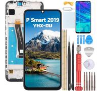 YHX-OU 6.21" per Huawei P Smart 2019 Pot-LX3 Pot-LX1 POT-AL00 Schermo LCD Kit Digitalizzatore Touch Screen Sostituzione Schermo con Strumento di Installazione + 1 Vetro Temperato (Nero + Cornice)