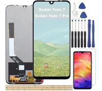 YHX-OU 6.3" Touch Screen per XiaoMi Redmi Note 7 Redmi Note 7 PRO Display LCD Completo Set Digitalizzatore Touch Sostituzione Schermo + Strumento di Installazione +1 Pezzo Vetro Temperato (Nero)