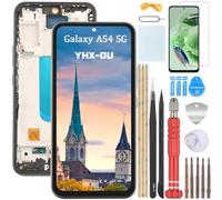 YHX-OU 6.4'' Nero+Telaio Schermo per Samsung Galaxy A54 5G SM-A546B LCD Display Samsung Galaxy A54 5G Touch Screen Screen Digitizer Assembly Vetro con Strumento
