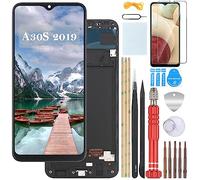 YHX-OU 6.40" INCELL Schermo per Samsung Galaxy A30S SM-A307F SM-A307G Riparazione e Sostituzione LCD Display Touch Screen Digitizer con Utensili Inclusi + 1 Pezzo Vetro temperato(Nero + Telaio)