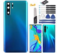 YHX-OU 6.47'' Copribatteria Adatto per Huawei P30 PRO Sostituzione della Cover Posteriore + Strumento di Installazione +1 SIM Card Tray (Aurora Blue)