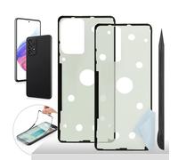 YHX-OU 6.5'' Adesivo Impermeabile per Samsung Galaxy A53 5G SM-A536B SM-A536U, Coperchio della Batteria, Adesivo [2 Pezzi] + Ferro di Porco+ Elastico + Panno per la Pulizia dello Schermo