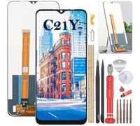 YHX-OU 6.5'' Nero Schermo Completo per Realme C21Y RMX3261 RMX3263 LCD Display Touch Screen Digitizer Ricambio Assembly con Strumento di Installazione