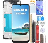 YHX-OU 6.5'' Nero+Telaio Incell Schermo per Samsung Galaxy A25 5G A256U A256B LCD Display Touch Screen Digitizer Ricambio Assembly con Utensili Inclusi