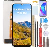 YHX-OU 6.56" Nero Display LCD per Honor X6a WDY-LX1, WDY-LX2 LCD Schermo Touch Screen Digitizer Assemblea E Strumenti di Installazione +1 Pezzo Vetro temperato
