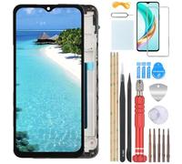 YHX-OU 6.7'' Nero+Telaio TFT Schermo per Samsung Galaxy A16 4G A165F/A165M LCD Display Touch Screen Digitizer Ricambio Assembly con Utensili Inclusi + Vetro temperato