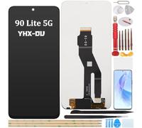 YHX-OU 6.7'' Schermo per Honor 90 Lite 5G CRT-NX1 LCD Schermo LCD Display Touch Screen Digitizer Ricambio Assembly con Utensili Inclusi+Vetro temperato(Nero)