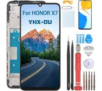 YHX-OU 6.74" Nero con Cornice Schermo per Honor X7 CMA-LX2 CMA-LX1 CMA-LX3 LCD Display Touch Screen Digitizer Ricambio Assembly con Strumento di Installazione + 1 Pezzo Vetro temperato