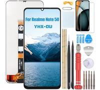 YHX-OU 6.74'' Nero Schermo per Realme Note 50 4G RMX383 LCD Display Touch Screen Digitizer Ricambio Assembly con Utensili Inclusi
