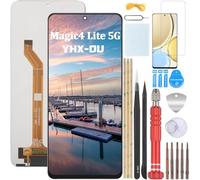 YHX-OU 6.81'' Nero Schermo Completo per Honor Magic4 Lite 5G Honor Magic 4 Lite Any-LX1 Any-LX2 Any-LX3 LCD Display Touch Screen Digitizer Ricambio Assembly con Strumento + Vetro temperato