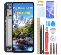 YHX-OU 6.88" Nero Dispay with Frame per Xiaomi Redmi A5 4G/25028RN03Y Display LCD Touch Assemblaggio di Ricambio con Strumento di Installazione + Vetro temperato