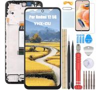 YHX-OU Display con cornice per Xiaomi Redmi 12 5G LCD Display Touch Screen Digitizer Assembly Vetro con Strumento + 1 Pellicola Protettiva