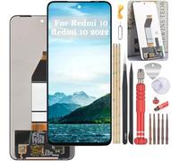 YHX-OU Nero Schermo per Xiaomi Redmi 10 2021 21061119AG 21061119DG Redmi 10 2022 22011119UY 21121119SG LCD Display Touch Screen Digitizer Ricambio Assembly con Utensili Inclusi
