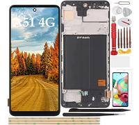 YHX-OU per Samsung Galaxy A51 4G SM-A515F A515F/N A515U Schermo Completo Touch LCD Display con Telaio di Ricambio con Pellicola Protettiva dello Schermo e Strumenti 6.5" Incell Touch Screen