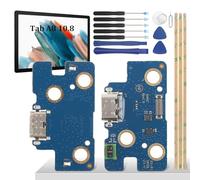 YHX-OU Presa di ricarica per Samsung Galaxy Tab A8 10.5 SM-X200 Dock Connector Port Charger Port Charger Port Microfono Audio Jack Flex Cavo + Strumento di installazione