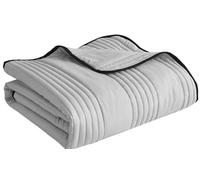 YHXAIQ Coperta Rinfrescante Matrimoniale per Letto e Divano, Lavabile in Lavatrice, Traspirante in Poliestere per l'Estate(Gray,100 x 150 cm)