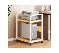 YHxFlux Scaffali portaoggetti Supporto for stampante da pavimento, scaffale multistrato, mobile for ufficio, supporto for computer mainframe per ufficio(Original Wood)