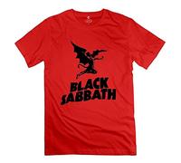 YHXSG Men's Black Sabbath T-Shirt 100% Cotton Retro Apparel