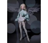 YHYQiFei 1/4 Bjd Doll Fashion Anime Ball Jointed Dolls Cute Resin Action Figure Handmade Makeup, Home Decor, Collectible Gift Set (C)