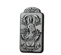 YHYQiFei Hetian Jade Natural nefrite jade quan yin Ciondolo Amuleto intagliato a mano Buona fortuna Amuleto Giada Gioielli Feng Shui cinese, Giada etiana, Ciondolo in giada hetian nefrite naturale