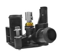 yhyttr Alloggiamento termostato liquido di raffreddamento, adatto for Ford, Fiesta/Focus/CB8/C-Max/B-Max/Fusion EcoSport termostato per auto