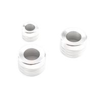 yhyttr Manopola del condizionatore d'aria pulsante di sintonizzazione volume audio adatta for BMW X5 X6 E70 E71 F15 F16 2014-2018 Anello di protezione per manopola AC del veicolo