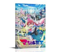 YHZCSCDXY Magilumiere Co. Ltd - Poster su tela a tema anime a sangue caldo, decorazione artistica da parete, per camera da letto, 50 x 75 cm, con cornice