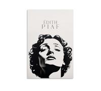 YHZCSCDXY Poster decorativo da parete su tela con copertina musicale di Edith Piaf Singer, per camera da letto, 30 x 45 cm, senza cornice
