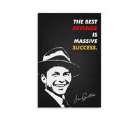 YHZCSCDXY Poster su tela con copertina musicale di Frank Sinatra, decorazione artistica da parete per camera da letto, 40 x 60 cm, senza cornice