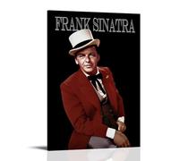 YHZCSCDXY Poster su tela con copertina musicale di Frank Sinatra, decorazione artistica da parete per camera da letto, 40 x 60 cm, con cornice