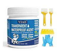 YIAE Sigillante impermeabile trasparente 500g, Kit Impermeabilizzante Invisibile per Legno, Piastrelle, Cemento, Plastica e Metallo (Bagno, Cucina, Pareti, Finestre, Cantine e Terrazza Giardino)