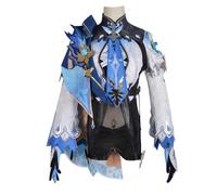 YIAIU Costume cosplay Anime Genshin Impact Eula tuta vestito uniforme per feste di Halloween (XXXL