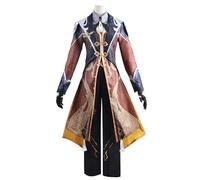YIAIU Costume cosplay Anime Genshin Impact, mantello Zhongli, uniforme per feste di Halloween, taglia M