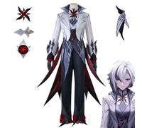 YIAIU Costume cosplay Anime Klee Hutao Genshin Impact Tutti i personaggi Cosplay Uniforme Set Halloween Party Outfit, Arlecchino, Small