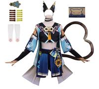 YIAIU Costume cosplay Anime Klee Hutao Genshin Impact Tutti i personaggi Cosplay Uniforme Set Halloween Party Outfit, Kirara, Medium