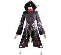 YIAIU Costume cosplay Anime Klee Hutao Genshin Impact Tutti i personaggi Cosplay Uniforme Set Halloween Party Outfit, Hu Tao, Small