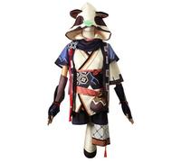 YIAIU Costume per cosplay dell'anime Klee Hutao Genshin Impact, set di uniformi per cosplay e feste di Halloween (Sayu, XL)
