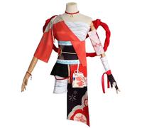 YIAIU Costume per cosplay dell'anime Klee Hutao Genshin Impact, set di uniformi per tutti i personaggi, per feste di Halloween (Yoimiya, L)