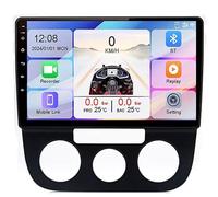 YIANKWY Android 15 2 DIN Autoradio 9 Pollici Touch Screen Stereo Auto per Jetta 2007 Lettore MP5 con Bluetooth CarPlay e Android Auto/FM AM RDS Radio/Controllo del Volante,8Core4G+WiFi2G+32G