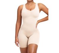 YIANNA Body Contenitivo Modellante Donna Pancia Piatta Bodysuit Snellente Intimo Dimagrante Shapewear Guaina Contenitiva Corsetto Bianco Lvories 2XL/3XL 5310