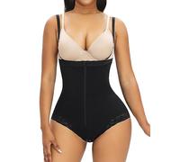 YIANNA Body Contenitivo Modellante Donna Pancia Piatta Guaina Snellente Intimo Pancera Contenitiva Shaper Invisibile Shapewear Perizoma Nero 3XL 7273