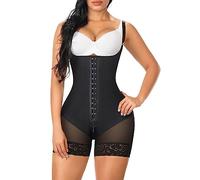 YIANNA Body Contenitivo Modellante Donna Pancia Piatta Snellente Intimo Pancera Contenitiva Guaina Shaper Invisibile Shapewear Bodysuit Nero 2XL 7260