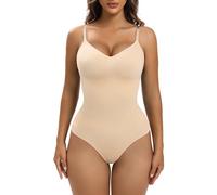 YIANNA Body Modellante Donna Contenitiva Perizoma Shapewear Bodysuit Pancera Dimagrante Snellente Contenitivo Curvy Shaper Beige 2XL - 3XL 5213