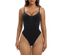 YIANNA Donna Shapewear Body Contenitivo Modellante Perizoma Bodysuit Pancera Dimagrante Shaper Pancia Piatta Contenitiva Nero S - M 5215