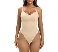 YIANNA Donna Shapewear Body Contenitivo Modellante Perizoma Bodysuit Pancera Snellente Shaper Pancia Piatta Contenitiva Beige L - XL 5215